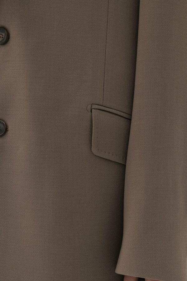 Marynarka wełniana oversize Main, taupe