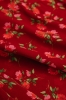 Sukienka kopertowa z wiskozy Poppy, czerwone kwiaty