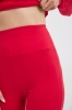 Legginsy bawełniane Moss, czerwone