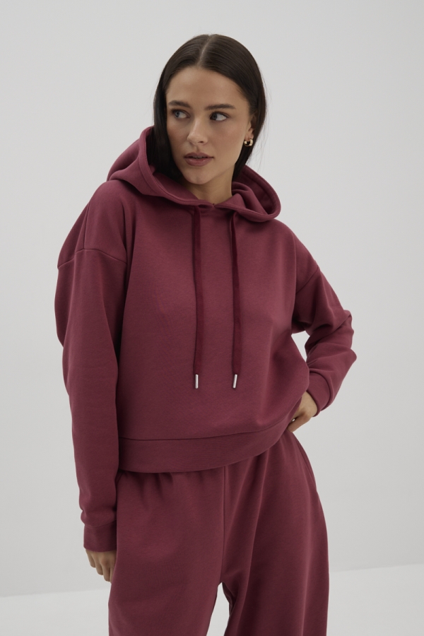 Bluza Kai różowa – widok z boku, pełna sylwetka
