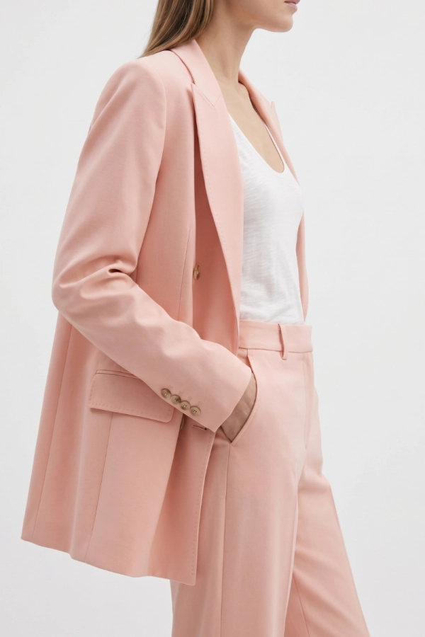 Marynarka Deep, wełna z wiskozą, light peach