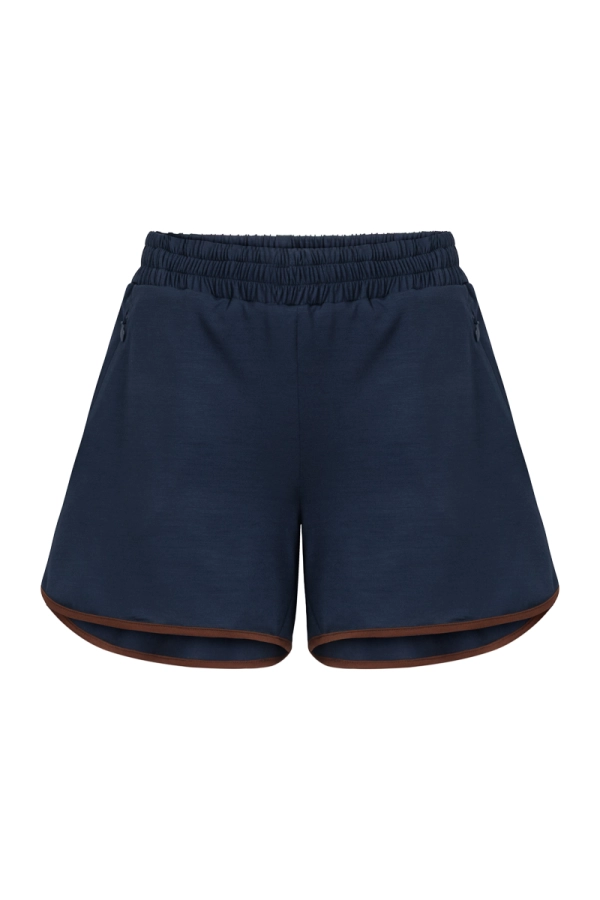 Spodenki sportowe Drift Short, wełna merino, granatowe