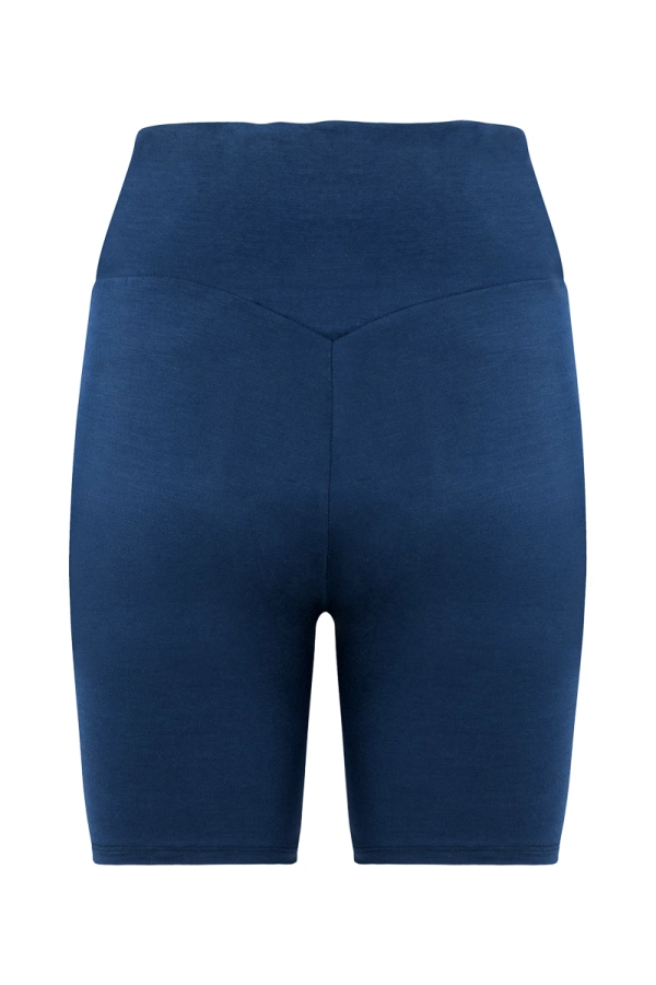 Kolarki sportowe Core V-waist, wełna merino - granatowe