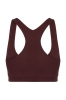 Stanik Pulse Bra, wełna merino, brązowy