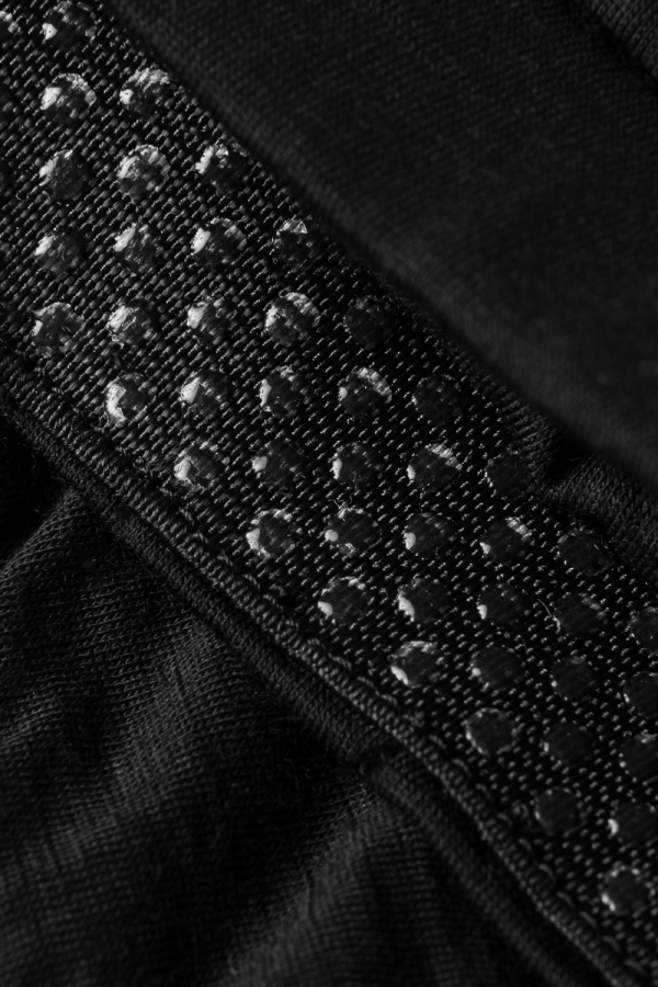 Stanik Pulse Bra, wełna merino, czarny