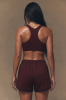 Spodenki sportowe Drift Short, wełna merino, brązowe