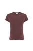 T-shirt Shape, wełna merino, brązowy